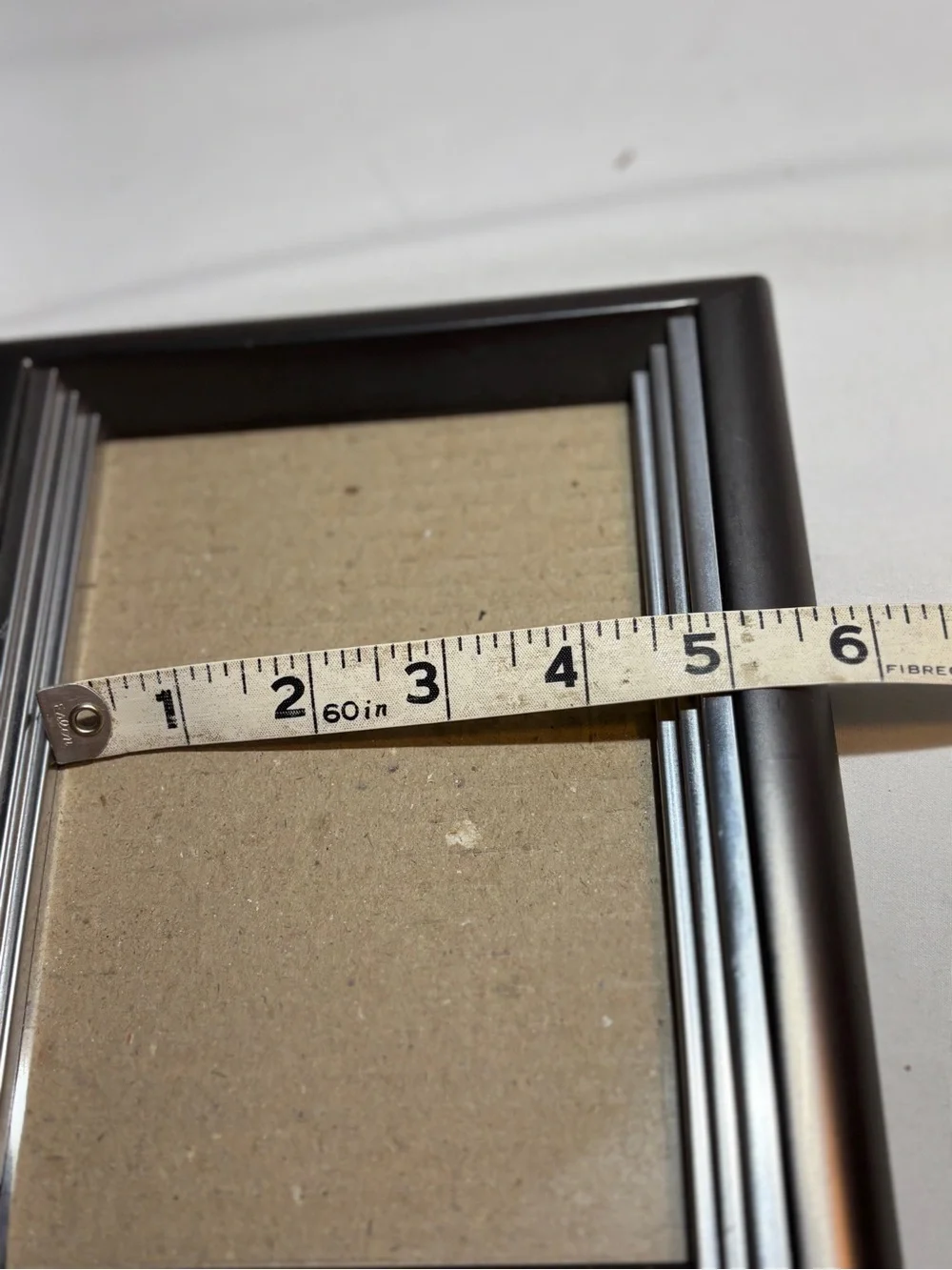 Classic Burns of Boston silver and steel gray Photo Frame 4x6