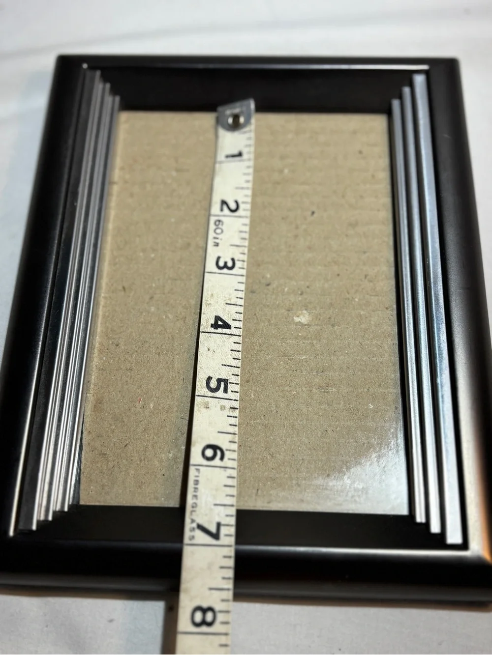 Classic Burns of Boston silver and steel gray Photo Frame 4x6