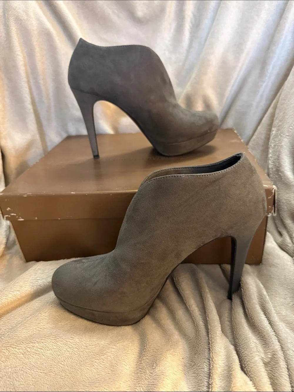 Audrey Brooke suede ankle