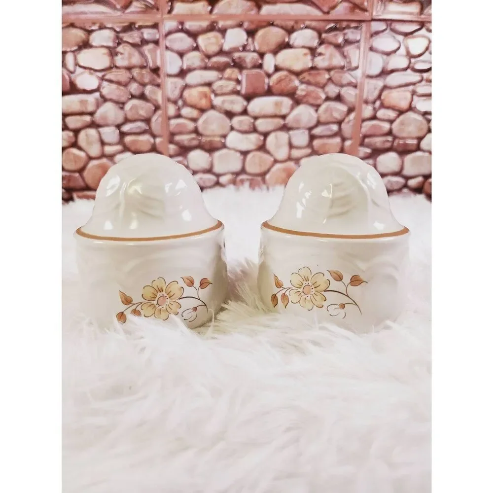 Vintage Stoneware cordella burnet salt and pepper shakers