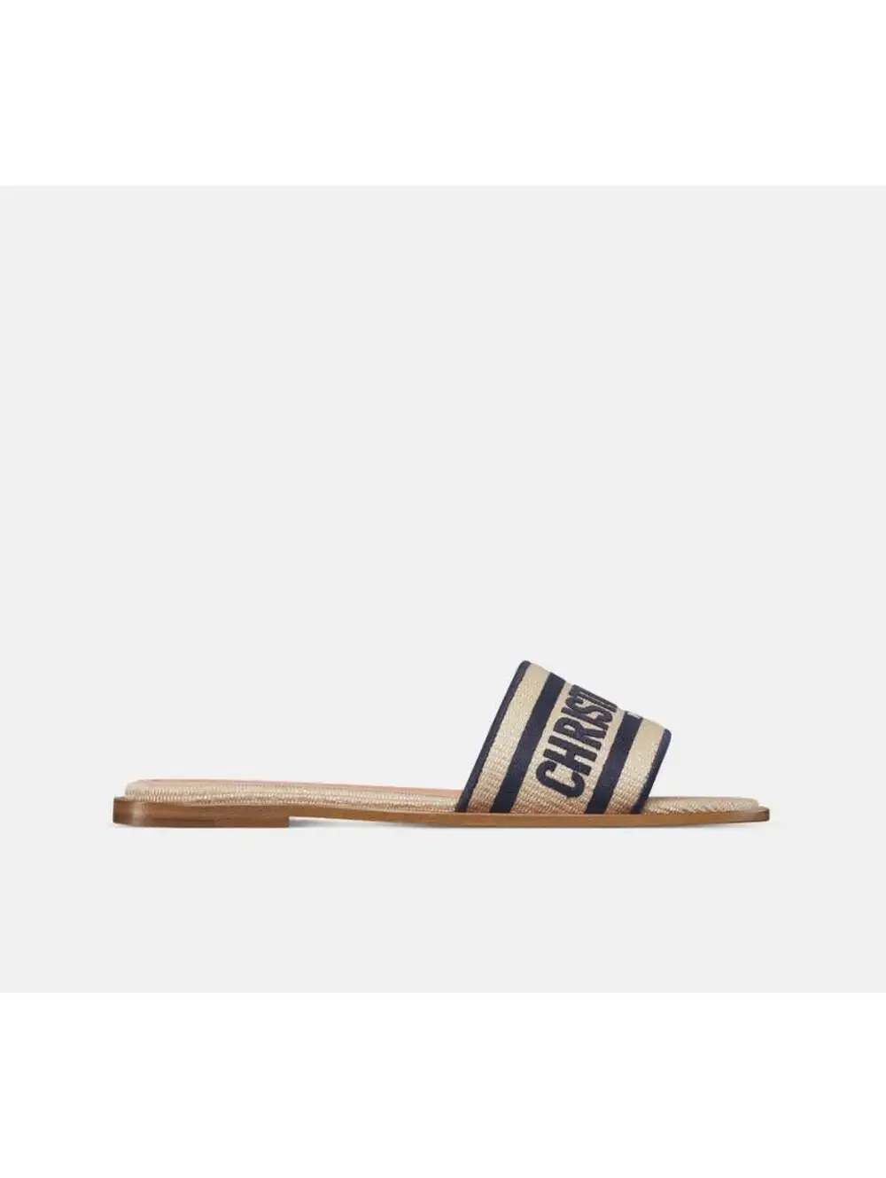 Dior Dway Raffia Slide Sandals(PLEASE REQUEST YOUR SIZE BEFORE PURCHASING)