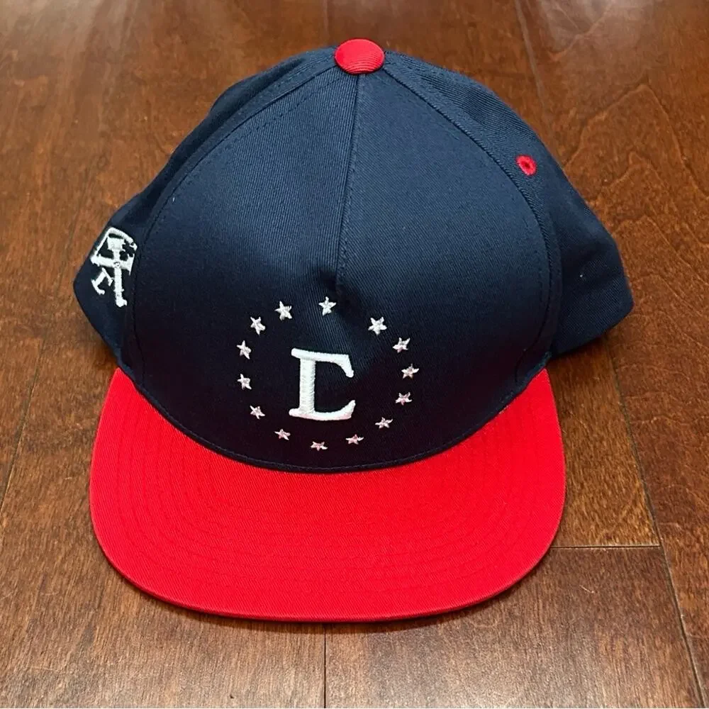 Civil Regime Navy and Red Baseball Cap with White Embroidered Lettering, NWOT