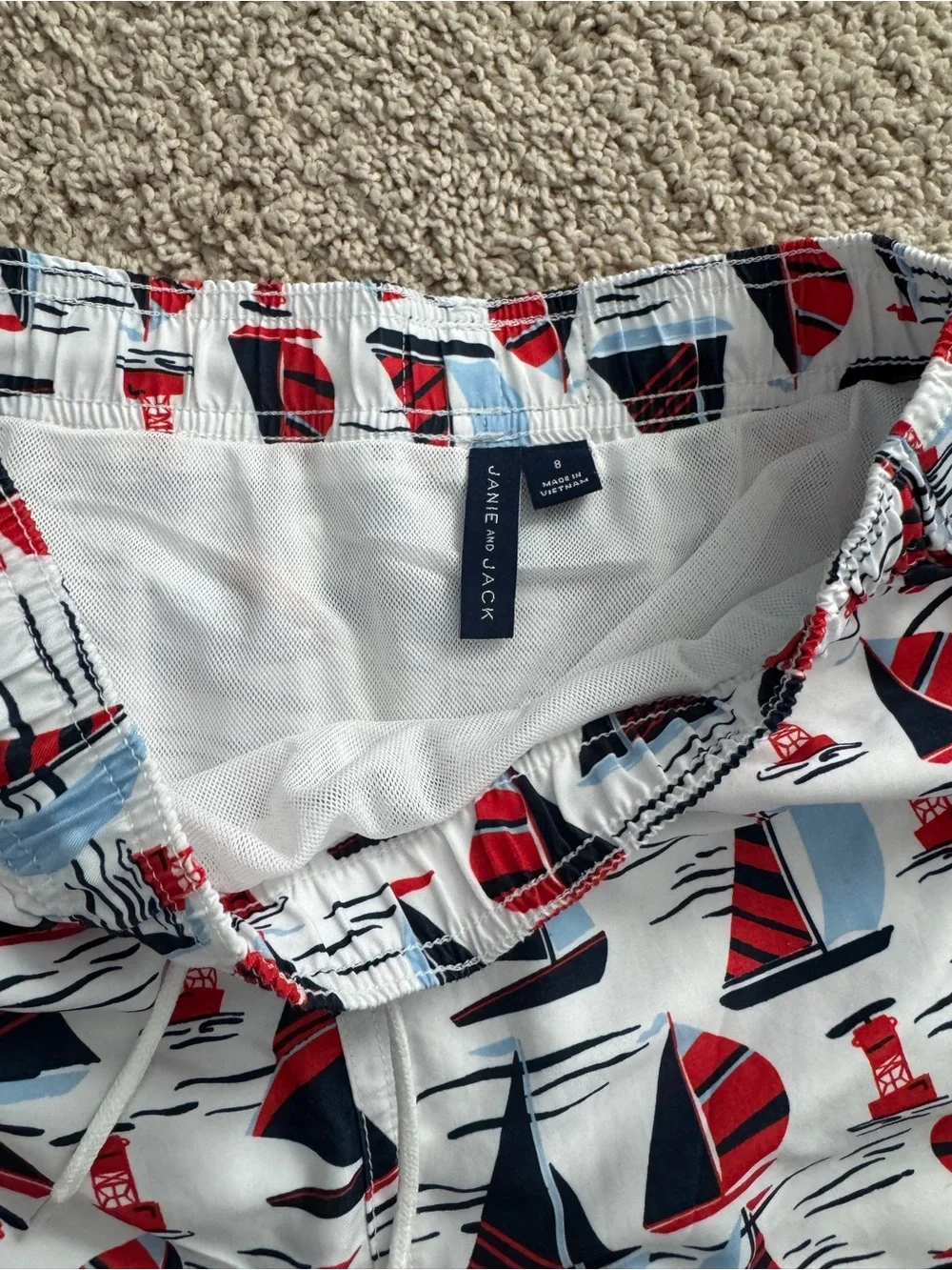 Janie and Jack Swim Shorts size 8