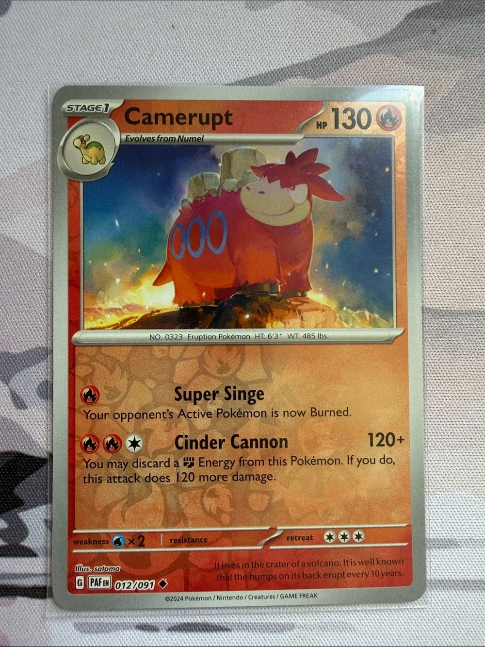 Pokemon 014 fiery volcano