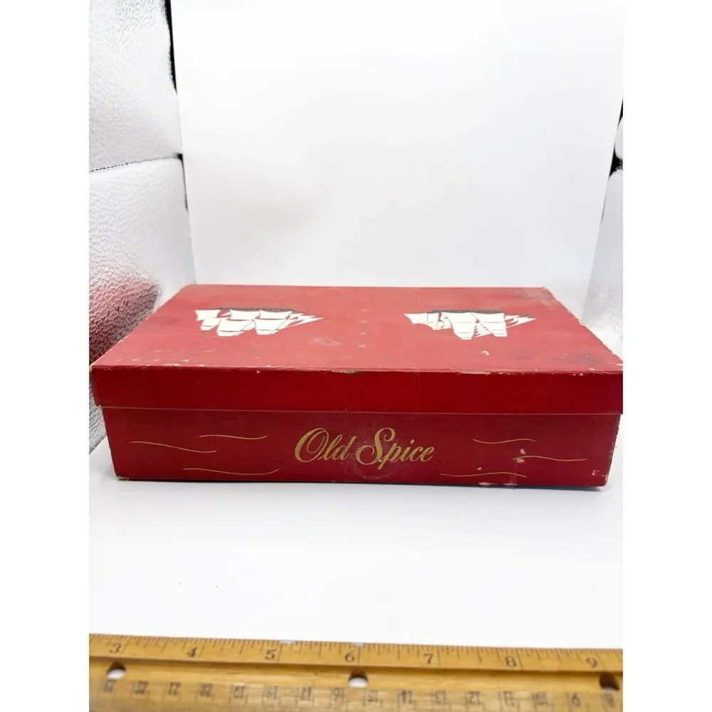 Old Spice Box No 3317 Ship Recovery 1784 Grand Turk 1786 Sewing Notions EMPTY