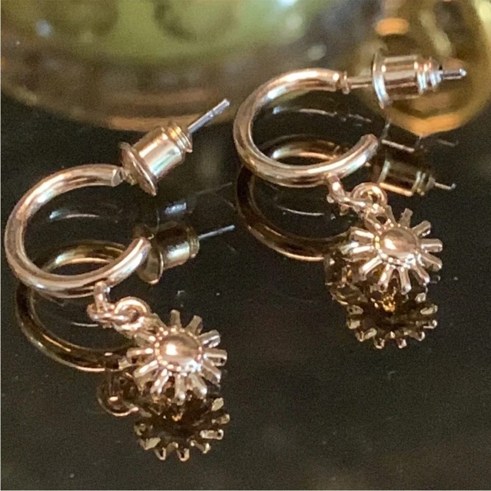 Sun Hoop Earrings