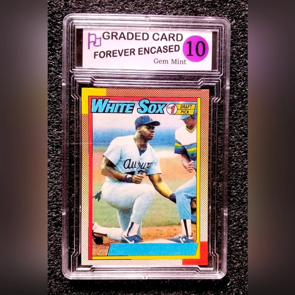 Rare no name Topps White Sox Trading Card with Bright Yellow Red Blue Accents