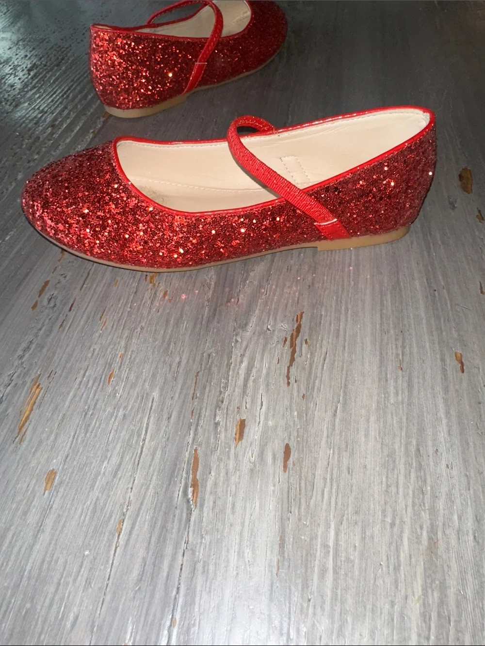 Kailee P red shoes footbed