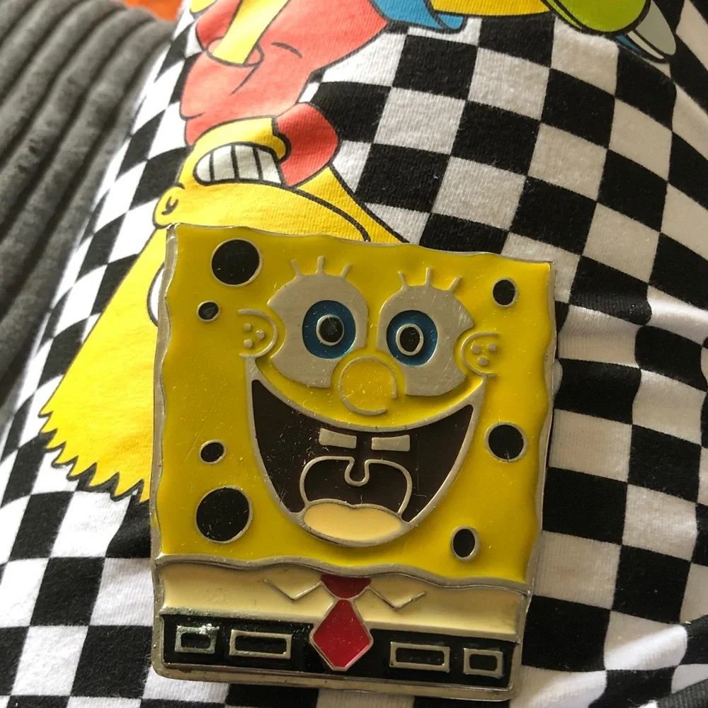 SpongeBob SquarePants Enamel belt buckle yellow