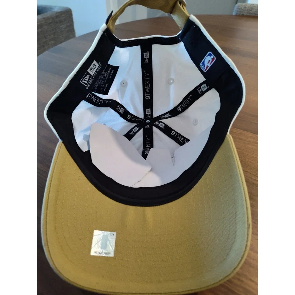 New Era 9TWENTY Boston Celtics Shamrock Hat White Gold Adjustable Strapback Cap