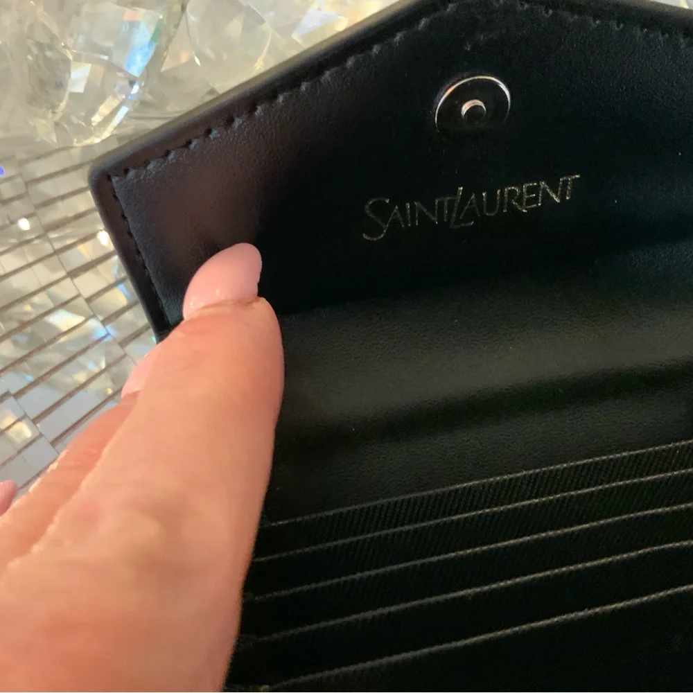 Saint Laurent croc embossed
