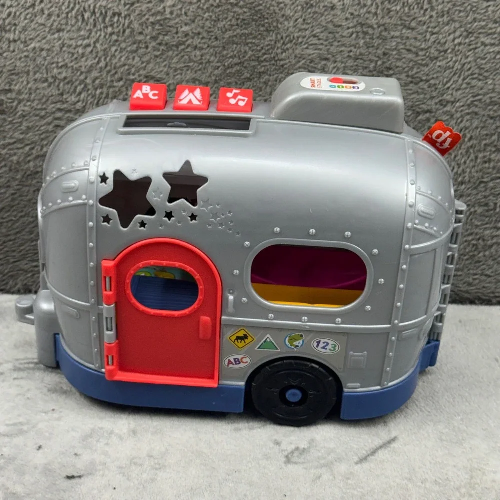 Fisher-Price‎ Laugh & Learn 3-in-1 On-the-Go Camper Kids Silver Excellent HGP71
