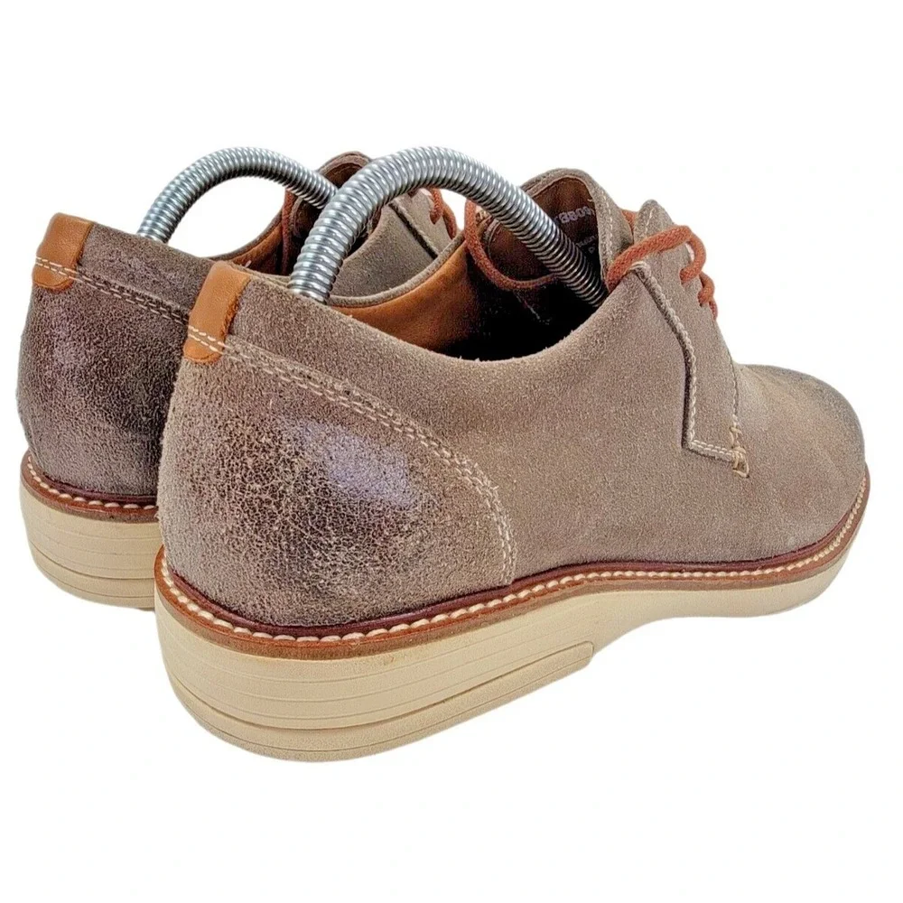 Gravity Defyer GDEFY Mens Ron Summer Brown Leather Distressed Oxford Shoes 8 M