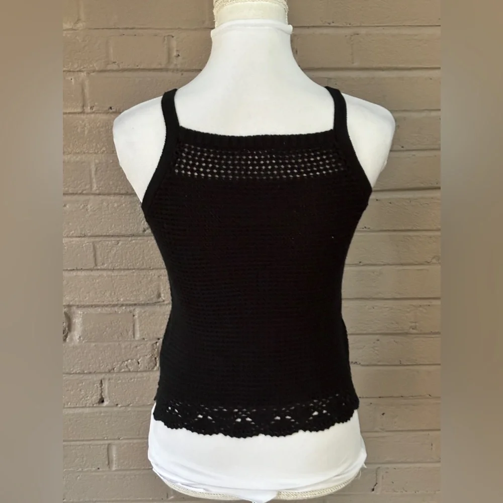 Abercrombie Kids black crochet top 11/12