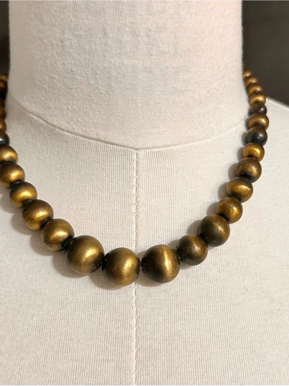 Gold-Tone Beaded Necklace - Classic Women's Statement