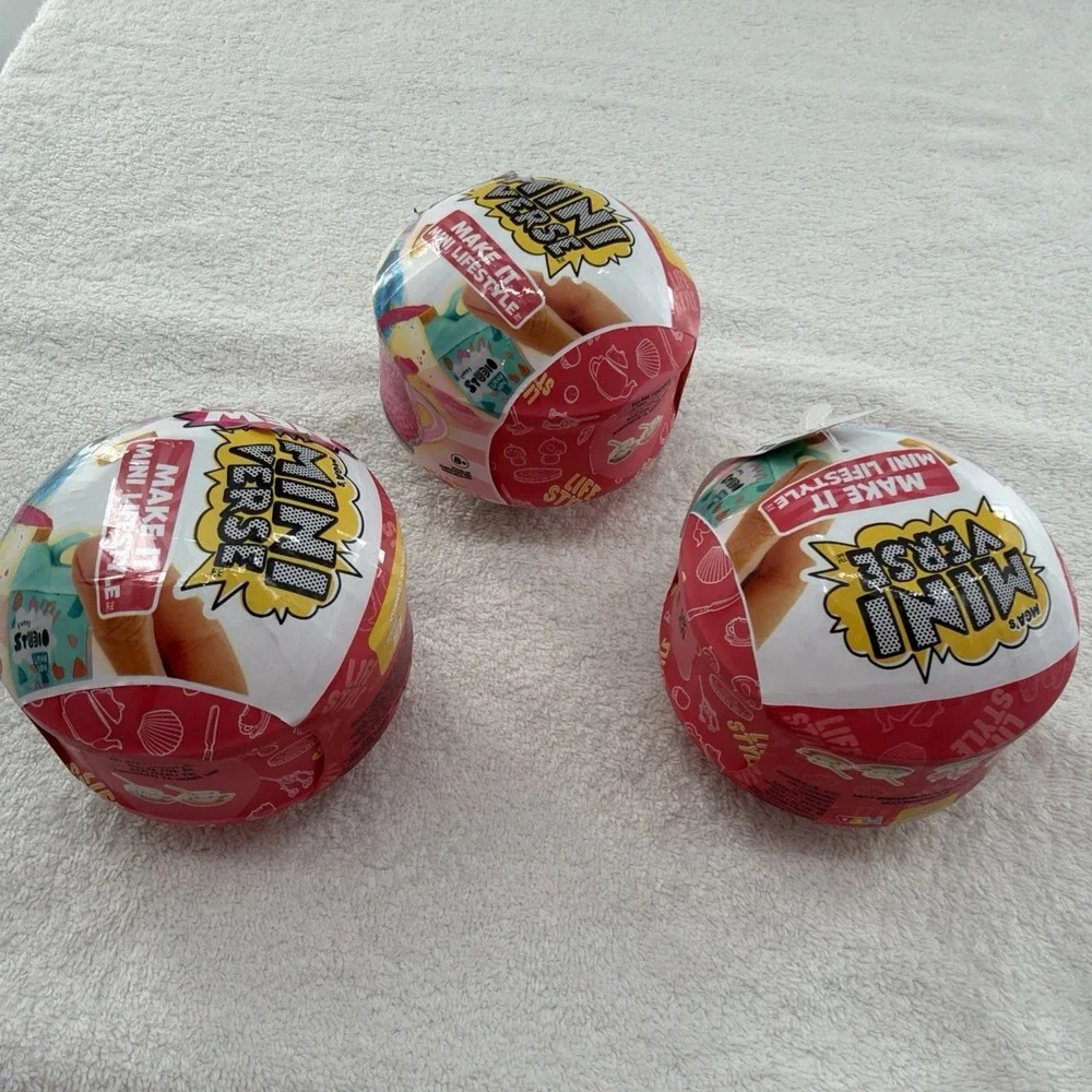 MGA Miniverse Series 1 Make It Mini Lifestyle -Set of 3 Sealed Collectible Balls