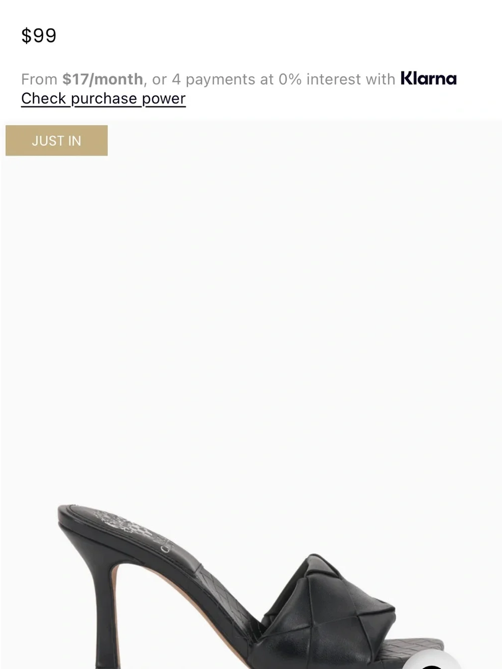 Vince Camuto braided leather