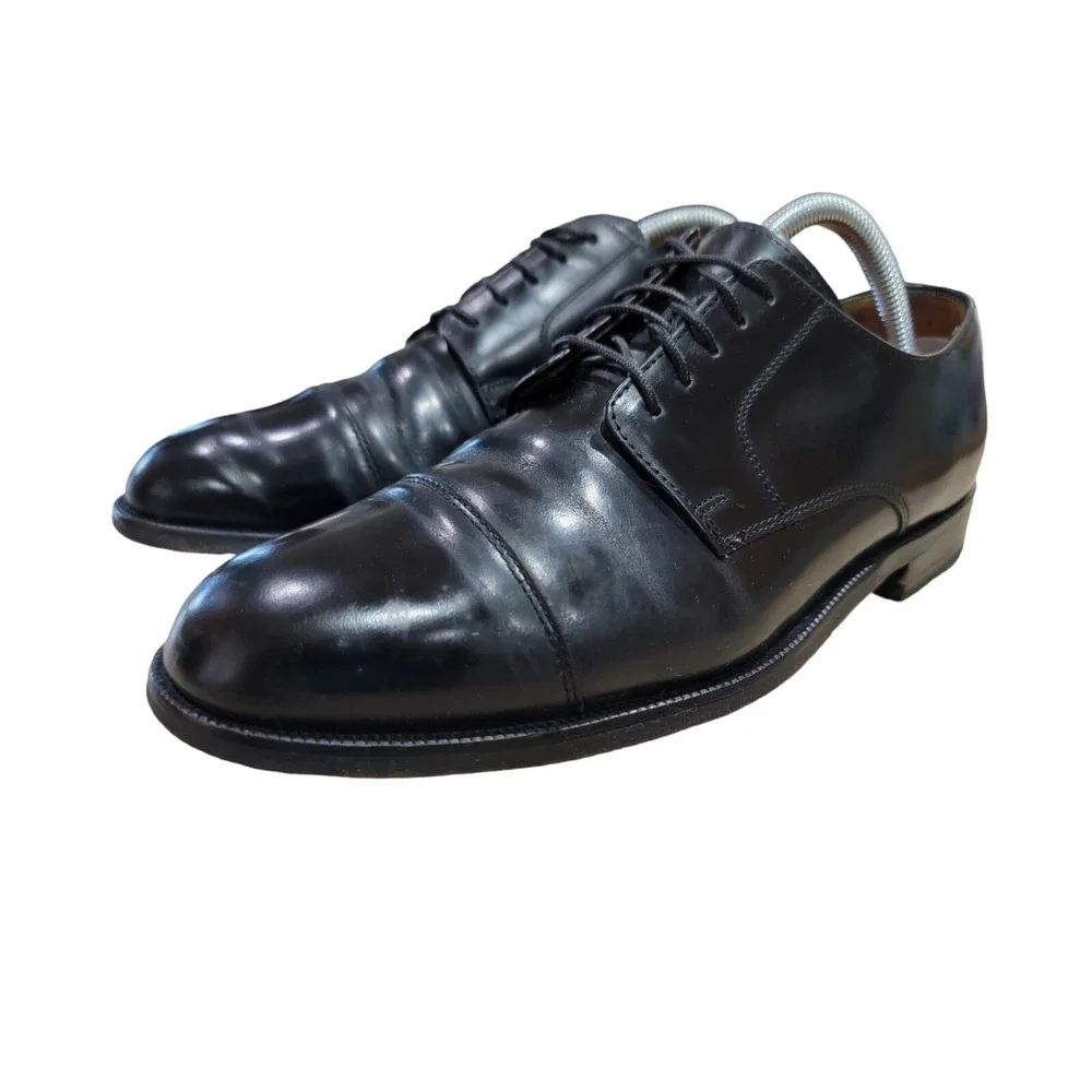 Cole Haan Men's City Cap Toe Oxfords Black Leather Dress Shoes Size 8.5 D