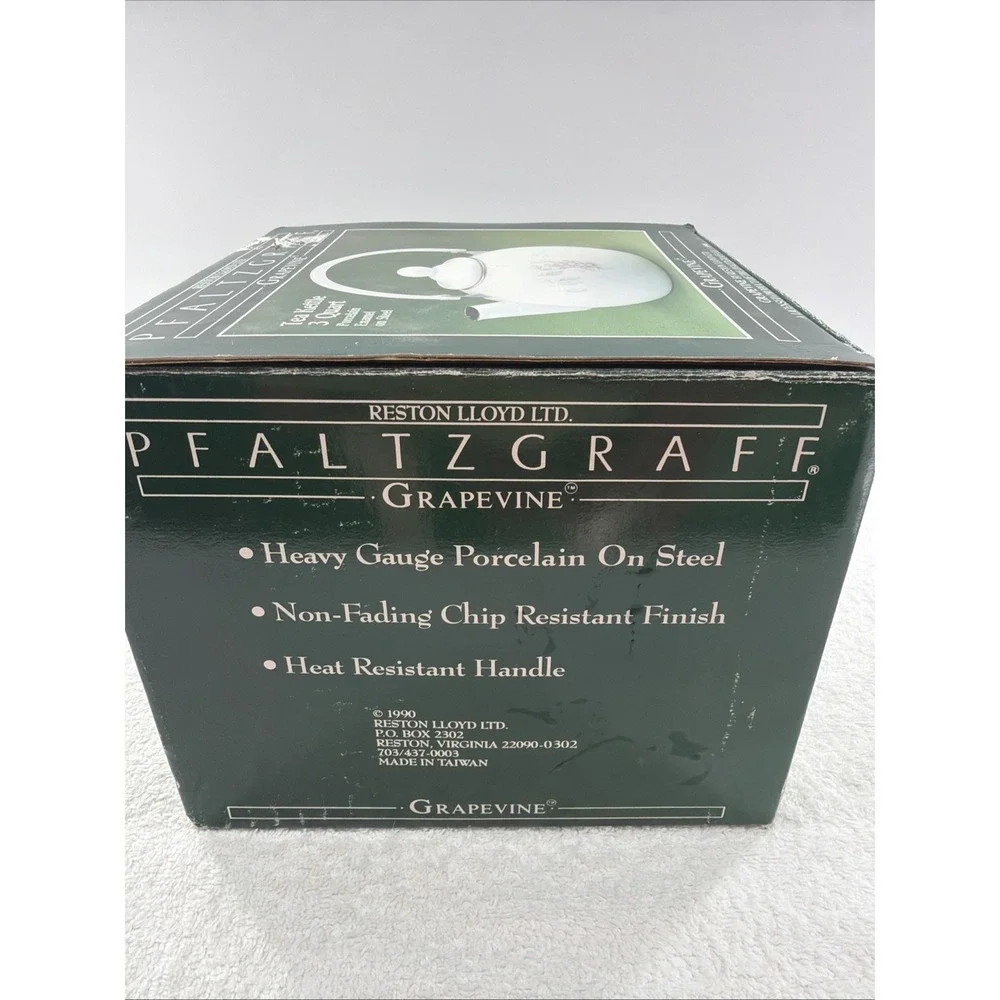 PFALTZGRAFF Grapevine Tea Kettle NEW in BOX! 3 Quart Style 60016
