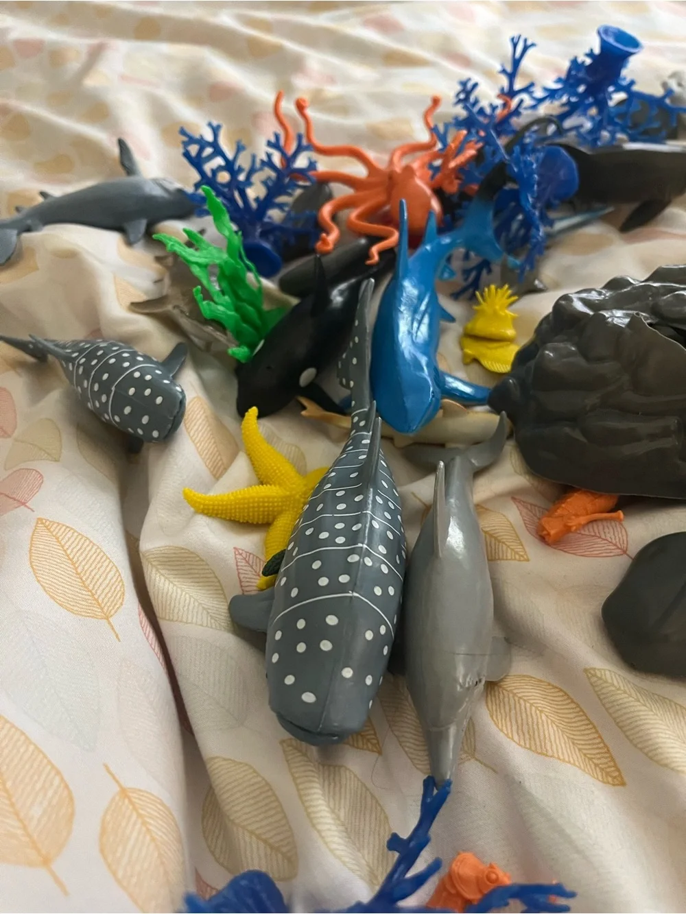 Sea life sea animals play set