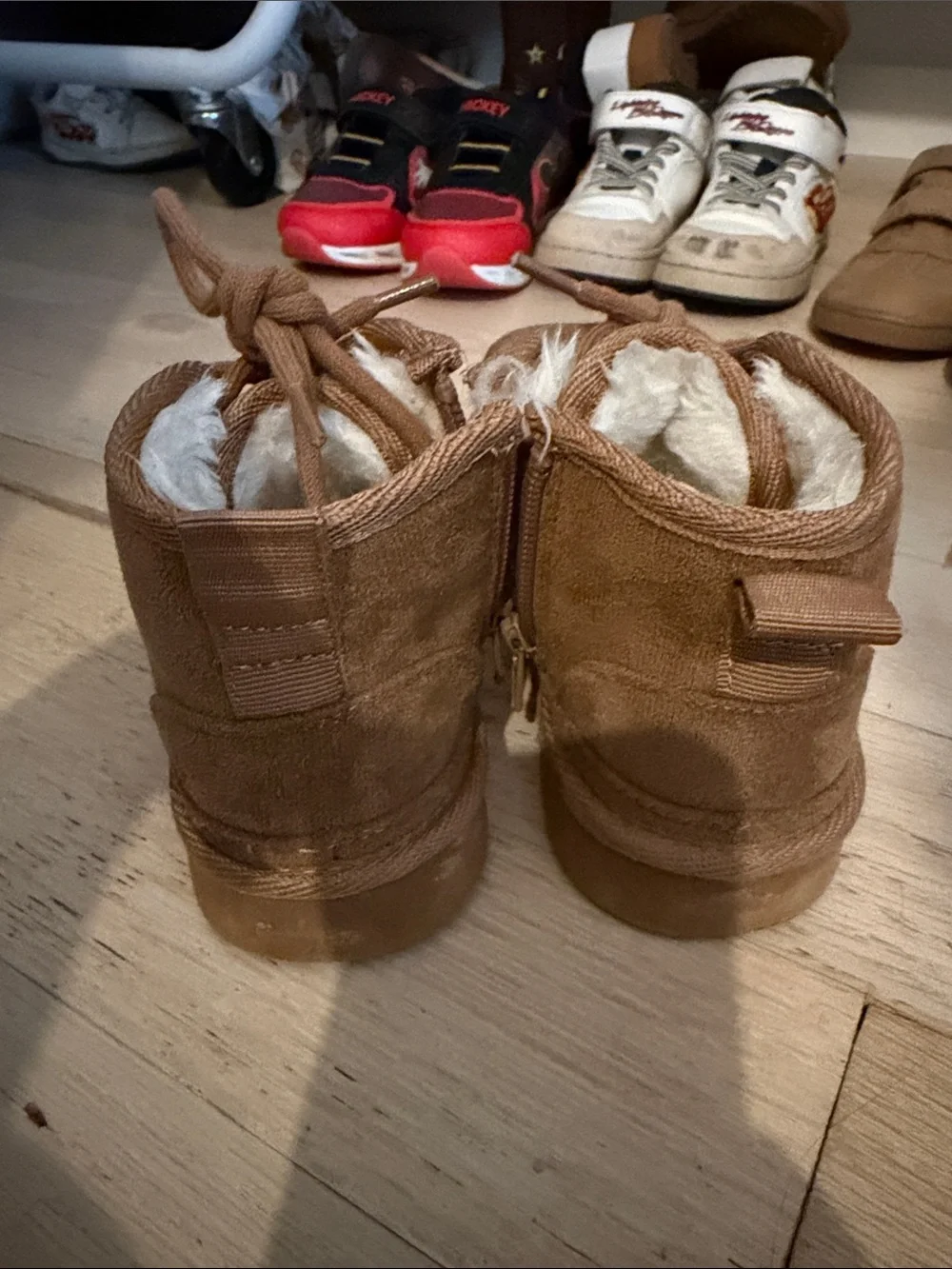 N/A brown suede