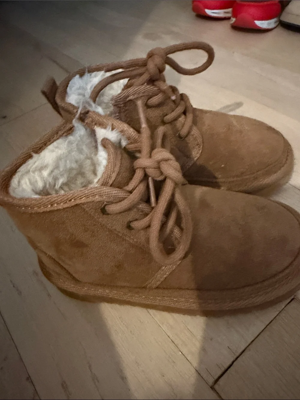 N/A brown suede