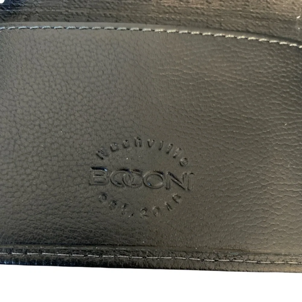 NASHVILLE Boconi Black Leather Wallet RFID Protection