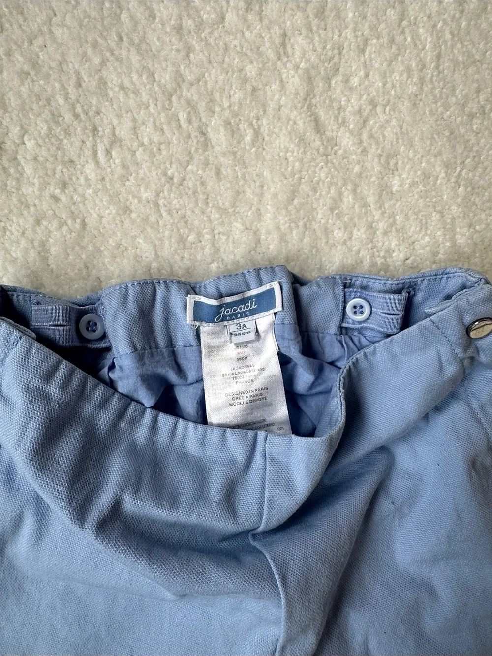 Jacadi Scalloped Hem Light Blue Women's Shorts