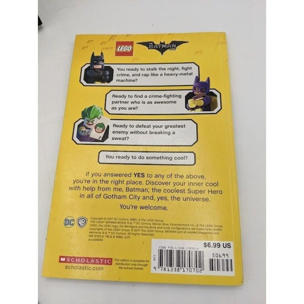 LEGO Batman Movie Lot Storage Case Yellow Handle Black Minifigure sh089 Book