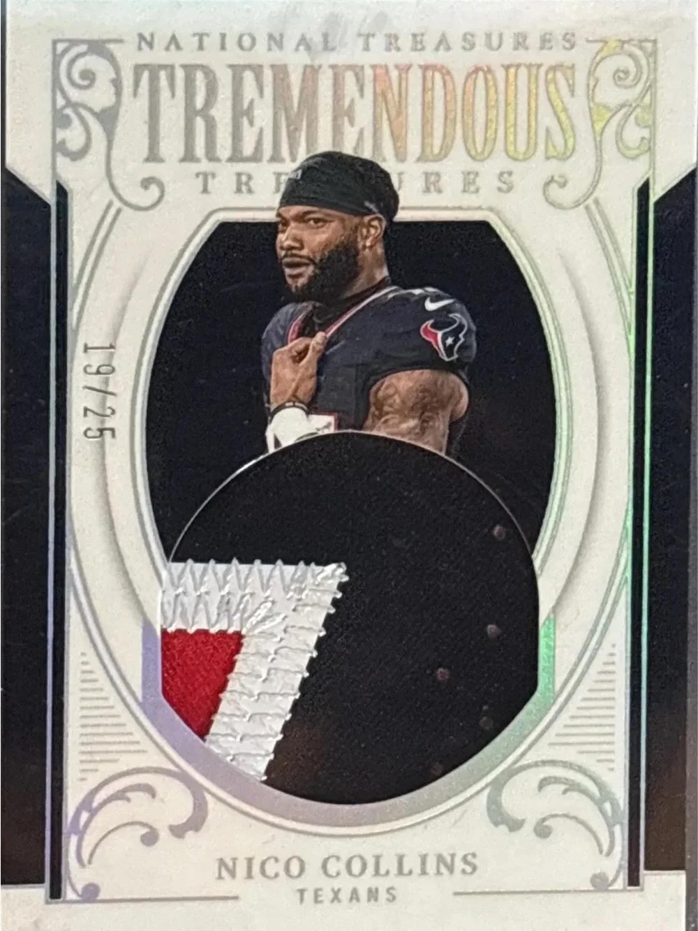 Nico Collins Texans Tremendous Treasures Patch Card - LE 19/25