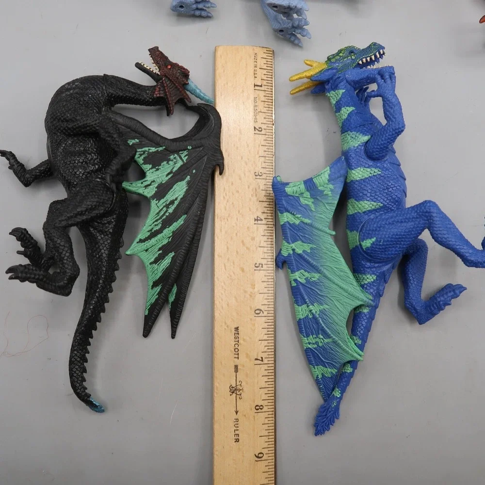 Dragons Lot Of 5 Poseable Kid Galaxy Dragons Toy Figure Fantasy 8 in