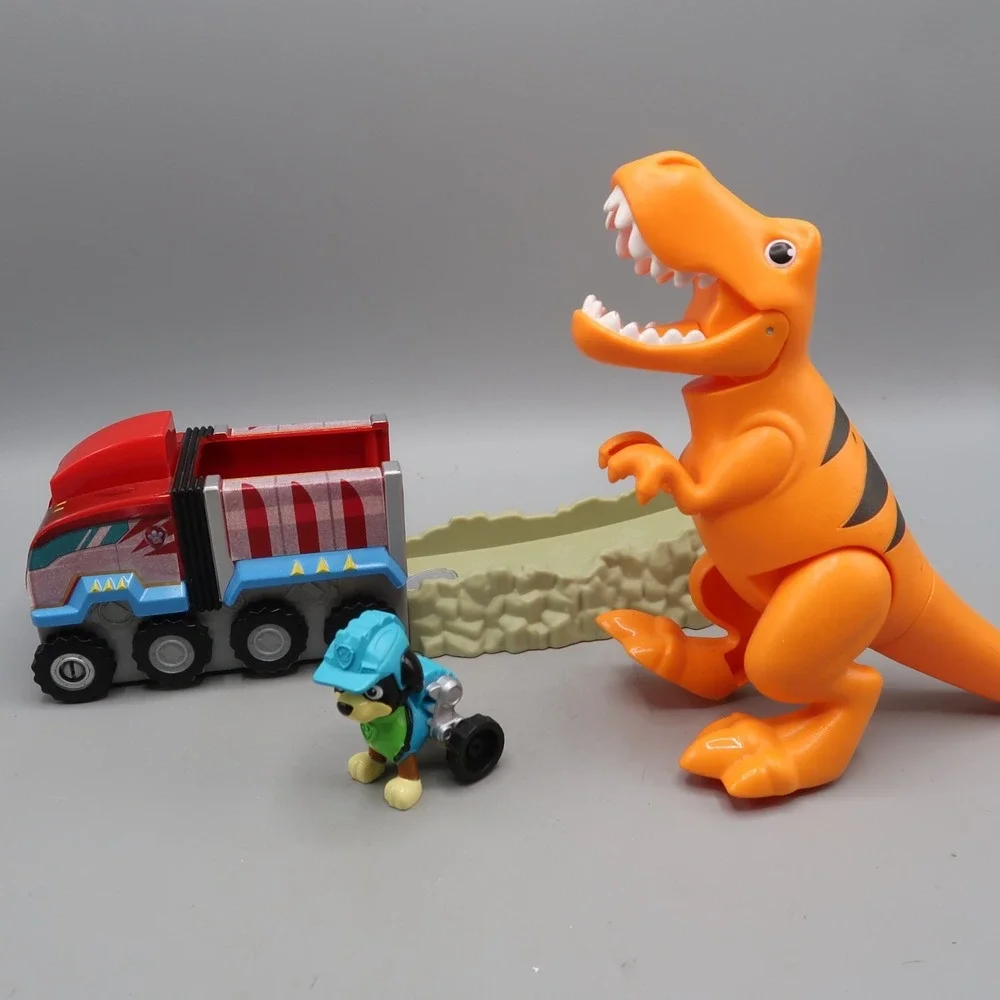 PAW Patrol Dino Rescue T-Rex Rescue Playset Semi Truck Dinosaur Rex wheelchair