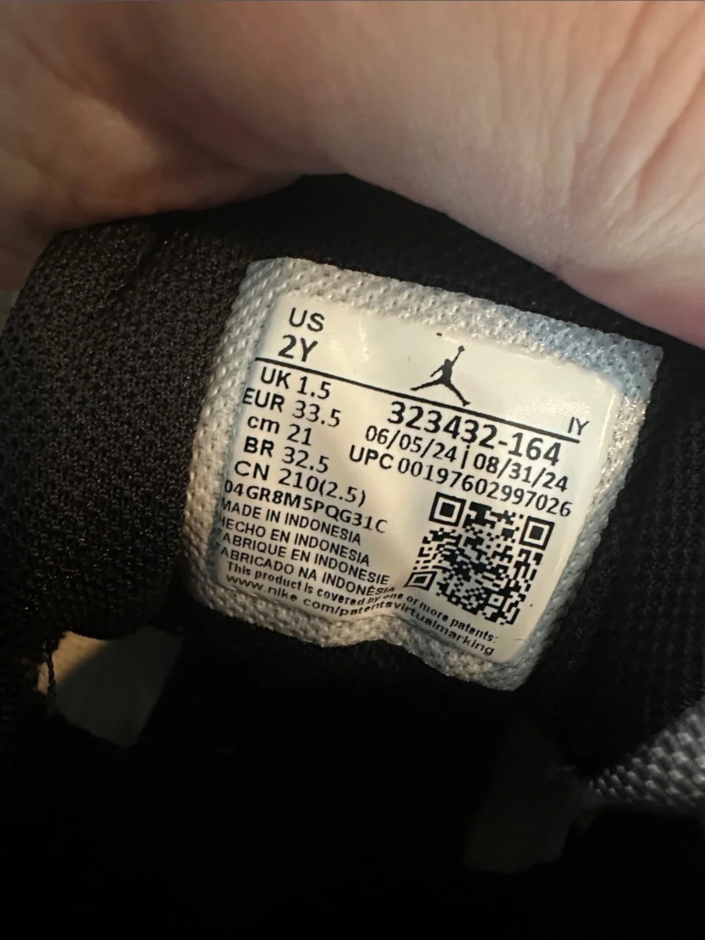 Jordan youth sneakers