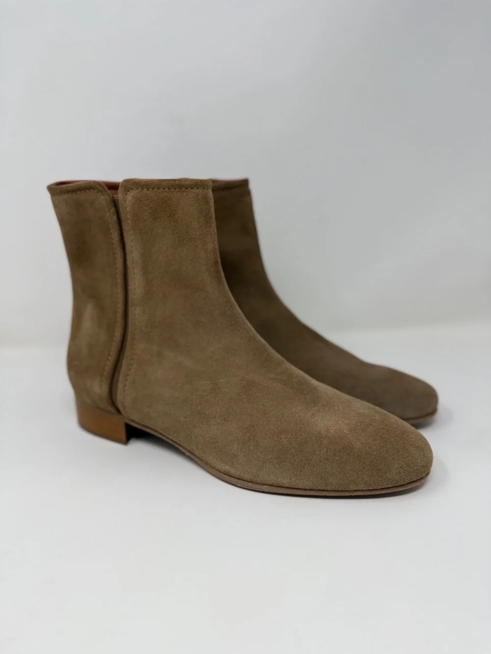 New Aquatalia Sahara Weatherproof Bootie Brown Suede Sz 9