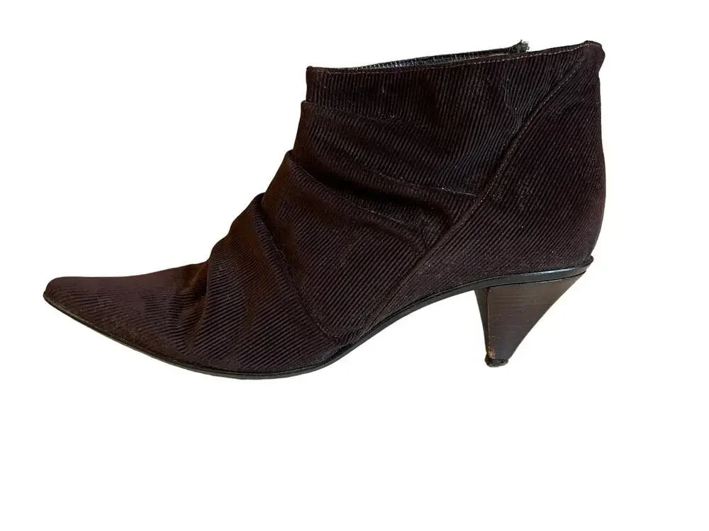 Vintage Y2K Clone for Barneys New York Slouchy Pointed Toe booties 8