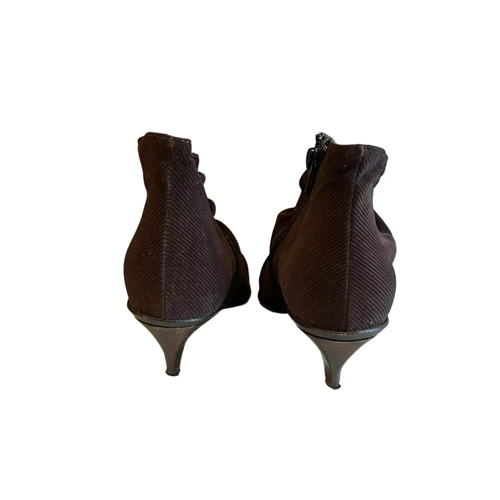 Vintage Y2K Clone for Barneys New York Slouchy Pointed Toe booties 8