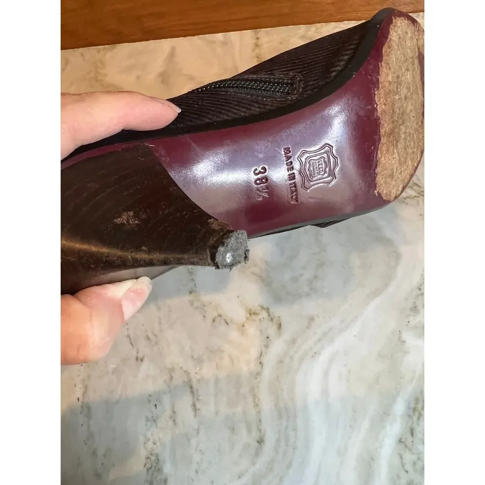 Vintage Y2K Clone for Barneys New York Slouchy Pointed Toe booties 8