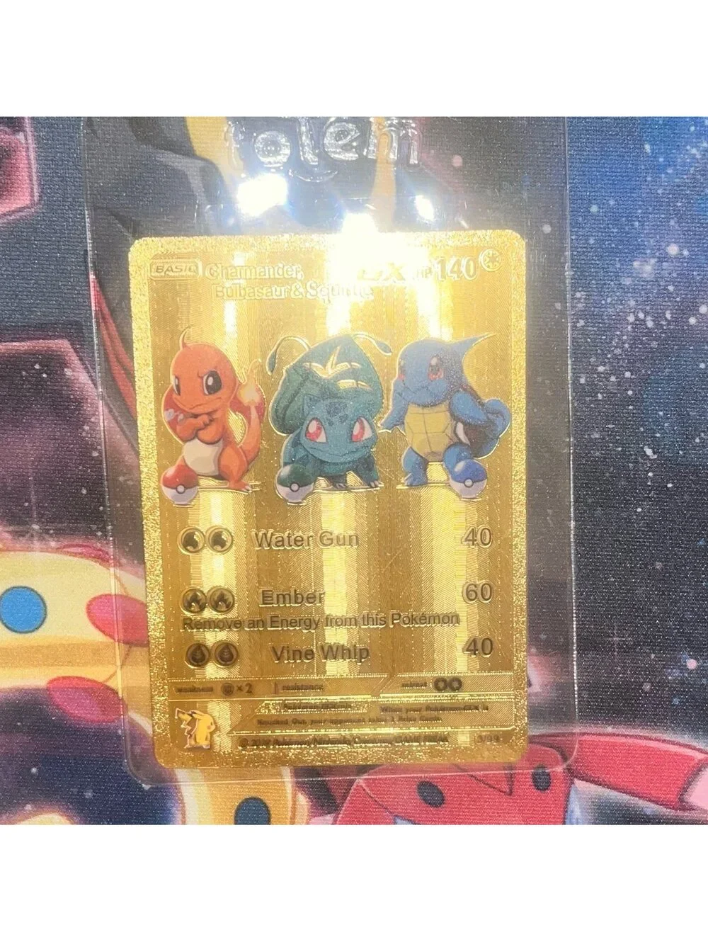 N/A bulbasaur squirtle foil