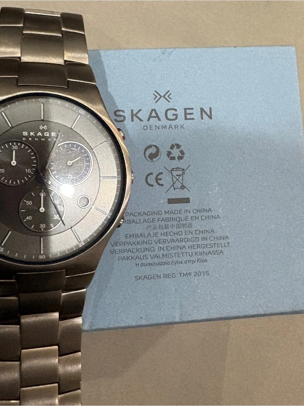 Skagen Balder Titanium Chronograph SKW6077 Men's Watch