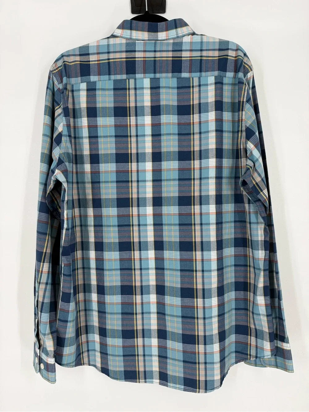 Banana Republic Large Soft Wash Slim Fit Plaid Button Up Shirt Casual Preppy