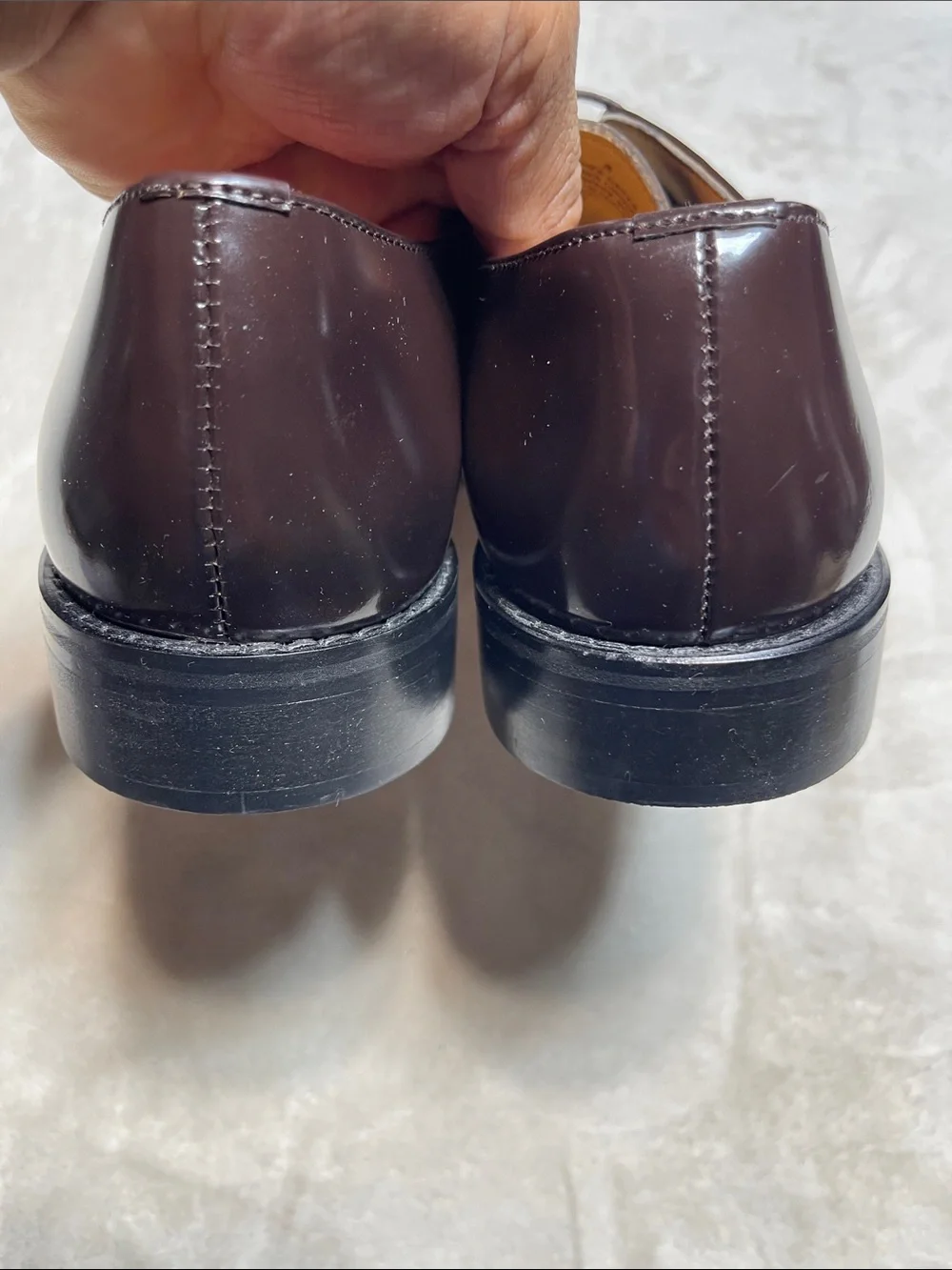 Express Men's Polished Dark Brown Derby Oxfords Size 8 Men’s