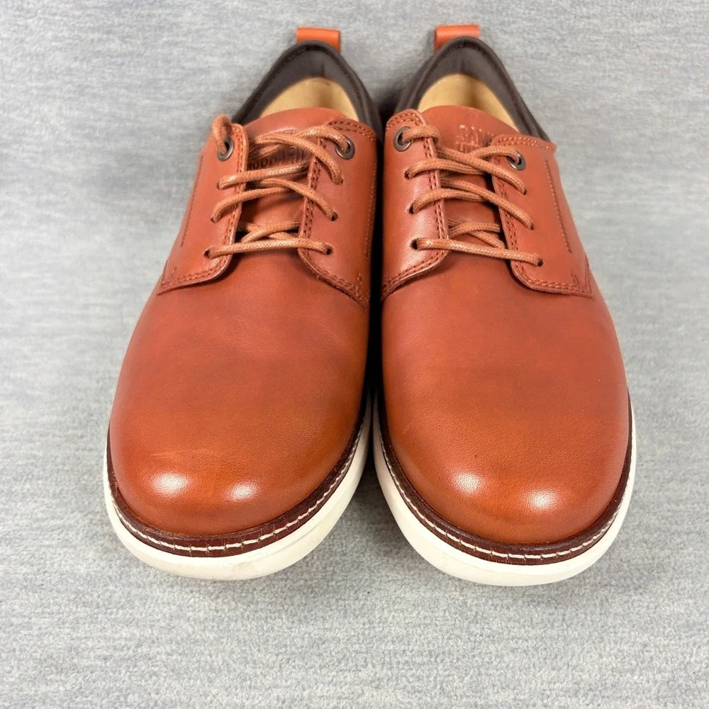 Samuel Hubbard Rafael Lace Up Shoes Mens 8 W Brown Tan Leather Oxfords Comfort