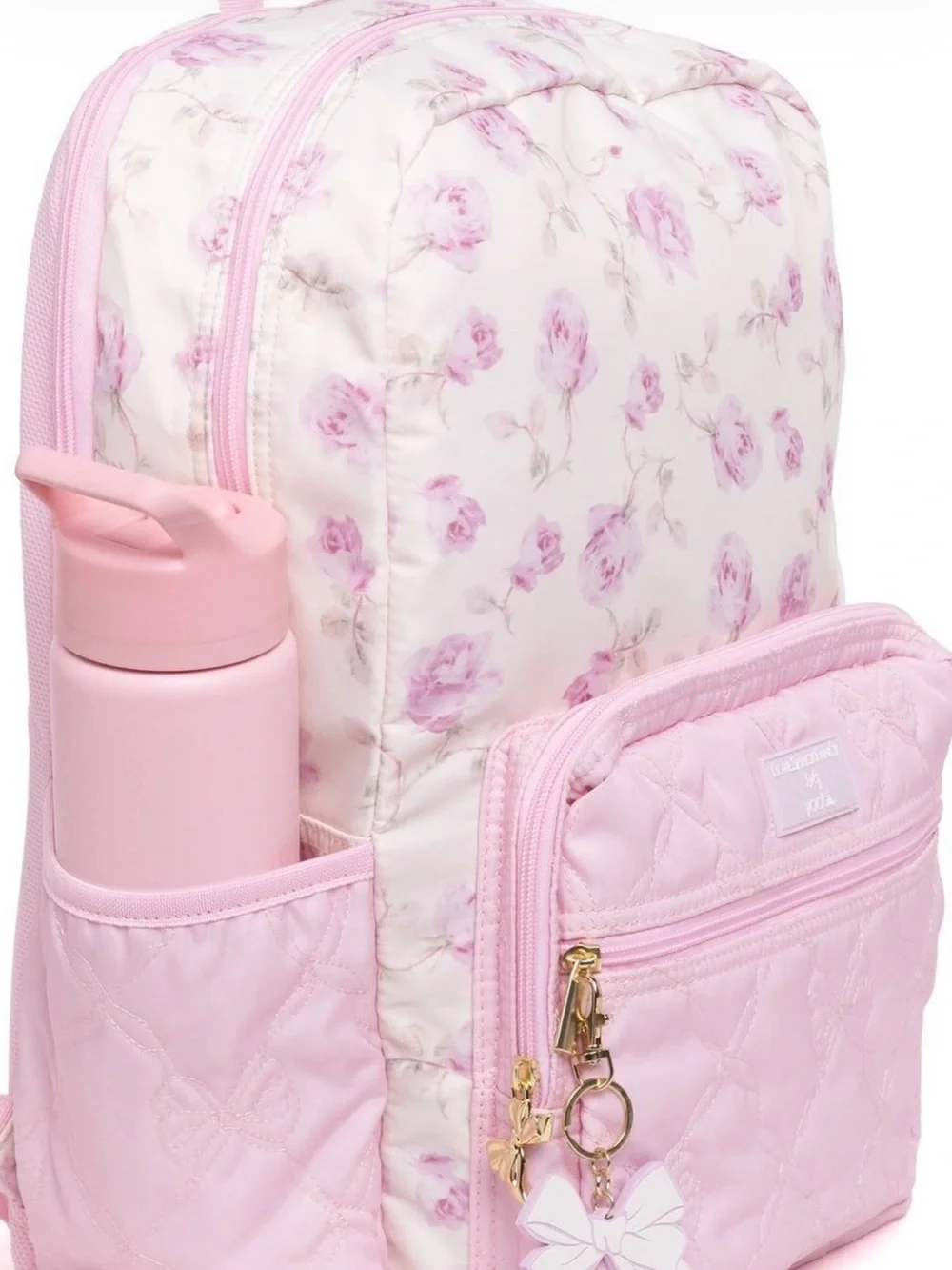 LoveShackFancy × Target - Yoobi Ribbon Rosa Backpack Sterling Dusk $89