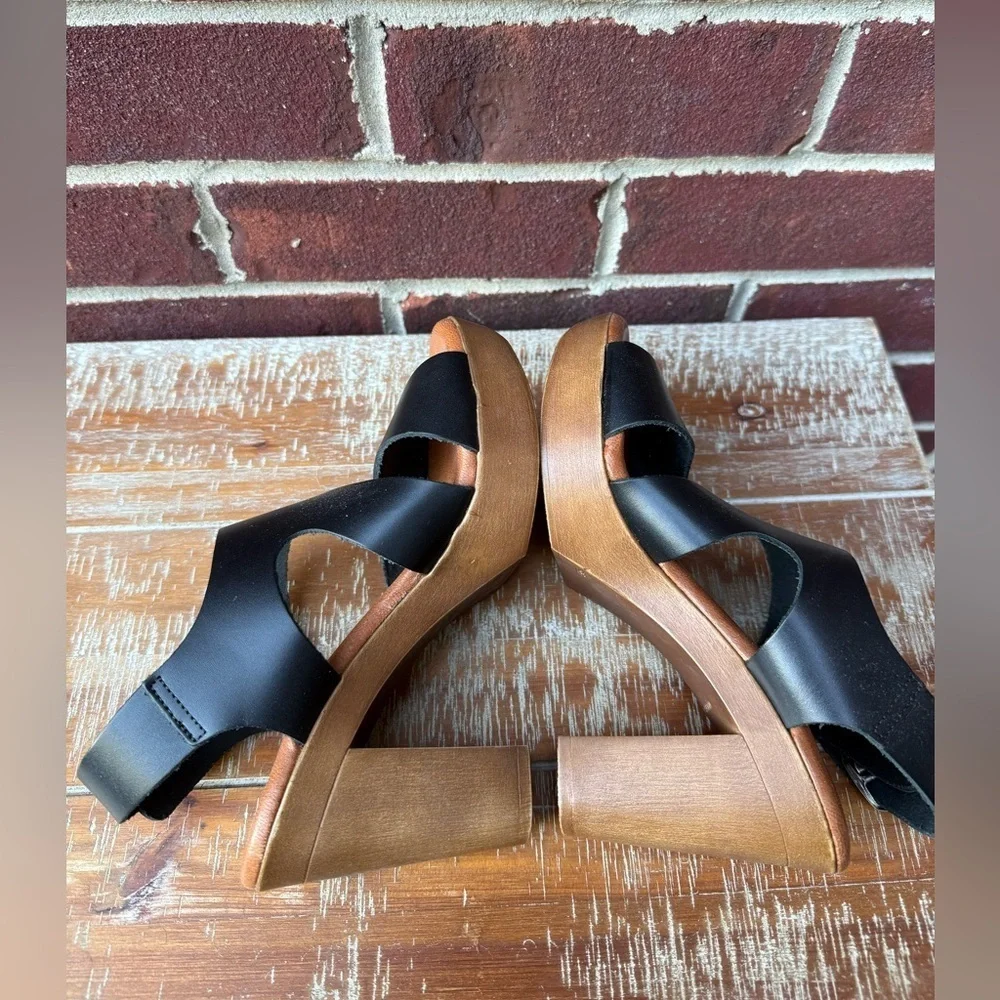 Eric Michael Leather Platform Sandals