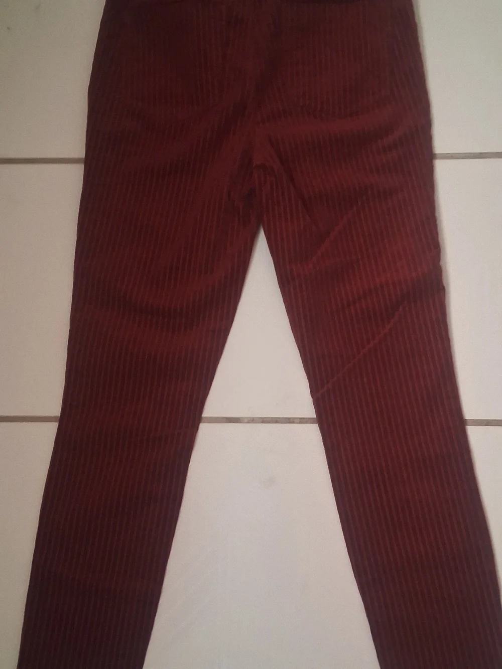 Indigo Rein Corduroy Leggings in Burgundy