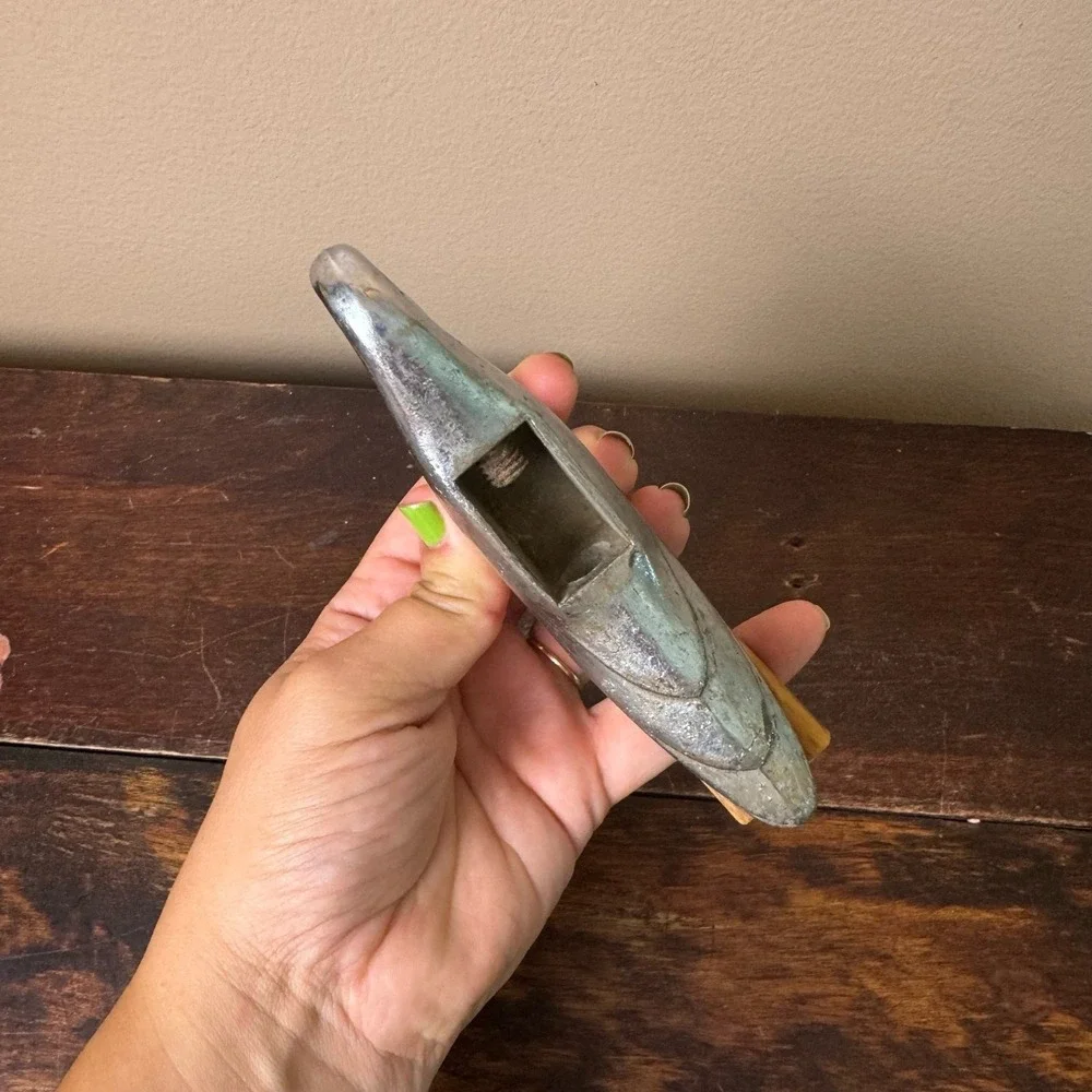 1950s 1960s Chrome Swan Hood Ornament MISSING‎ BAKELITE WINGS