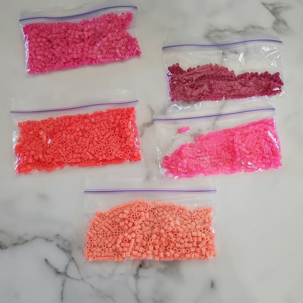 Perler Beads 30 small Baggies of Colors and Accessories Bundle