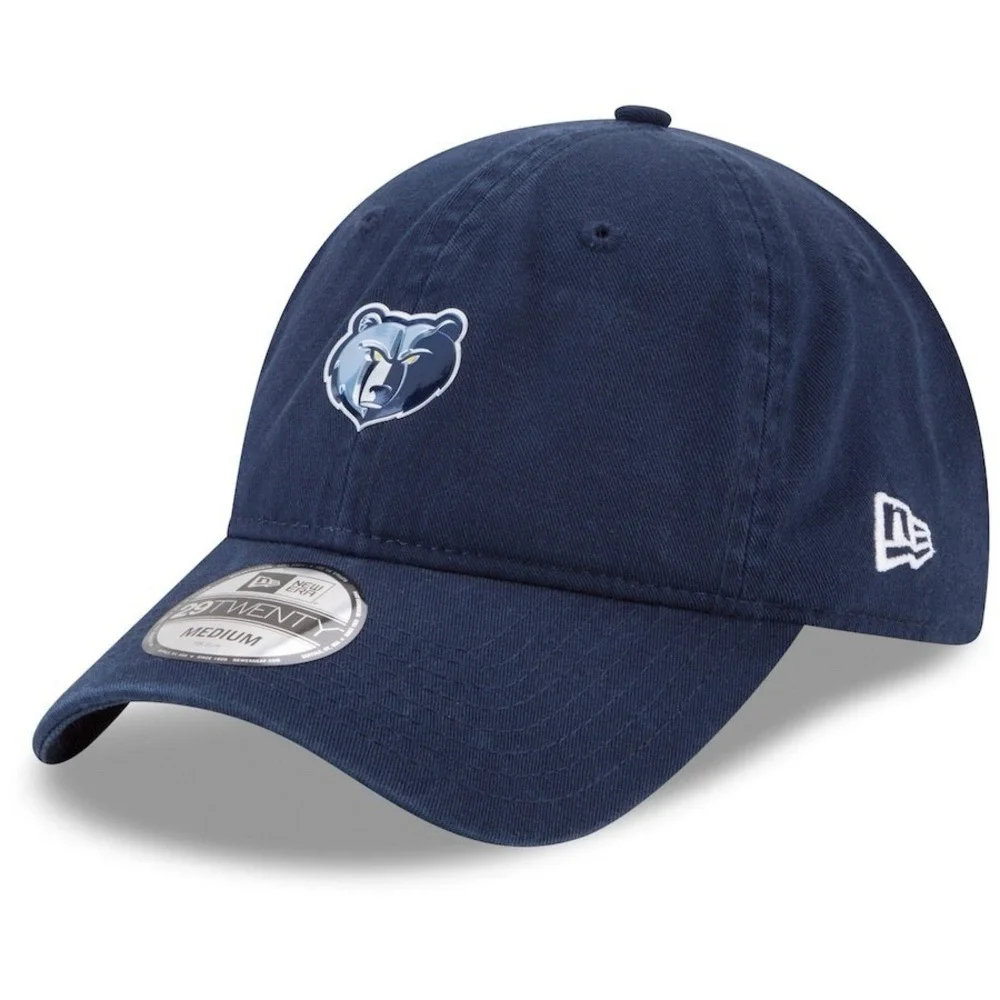 New Era Memphis Grizzlies NBA 29TWENTY Navy Blue Relaxed Fit Hat Size Large