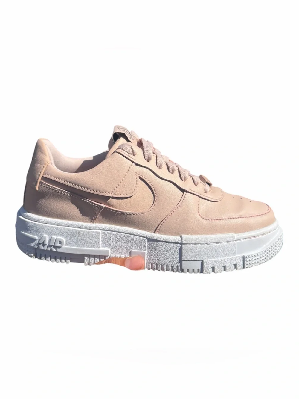 Nike Women's Blush Leather Platform Sneaker