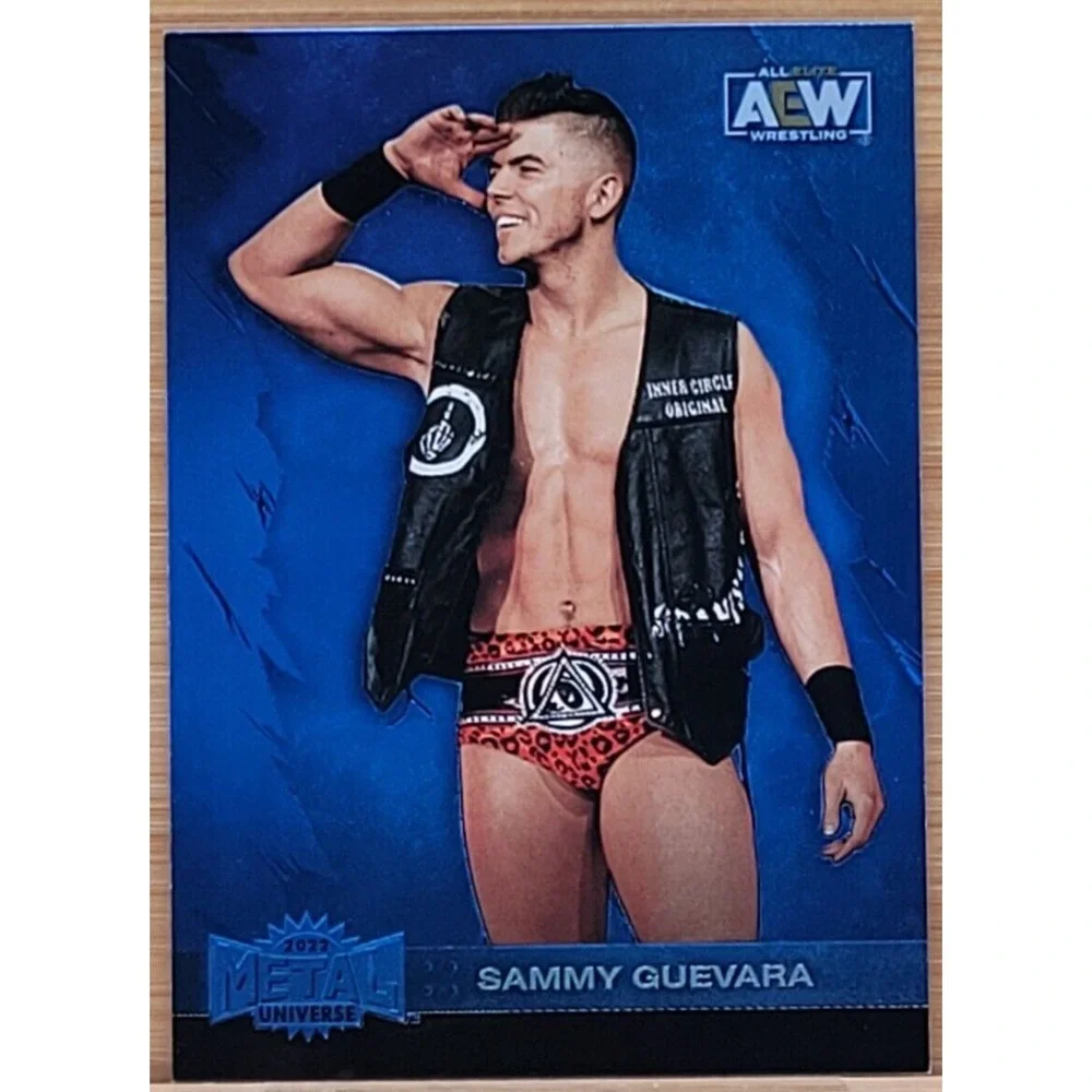 2022 UPPER DECK AEW‎ METAL UNIVERSE SAMMY GUEVARA  BLUE SPECTRUM